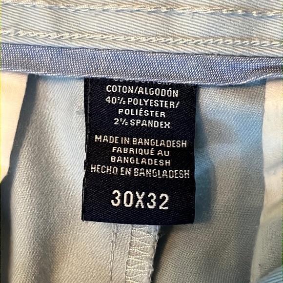 Izod Chinos Light Blue Size 30x32 - Picture 3 of 4